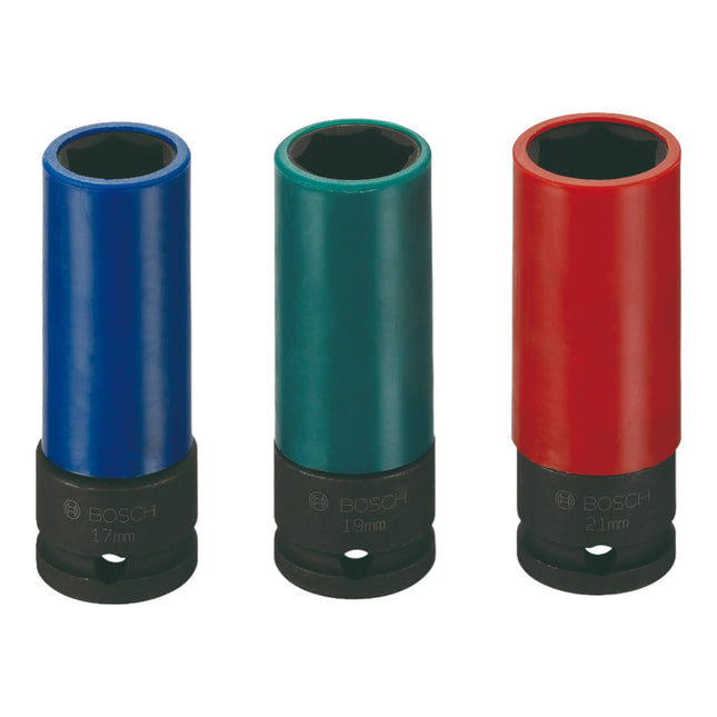 Bosch Professional Impact Control juego de llaves de vaso 1/2" 3 piezas 17 / 19 / 21 mm (2608551102)