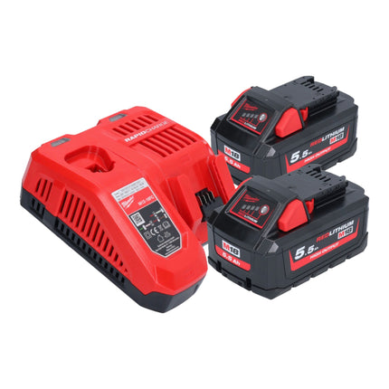 Milwaukee M18 FPS55-552 sega ad immersione a batteria 18 V 165 mm brushless + 2x batteria ricaricabile 5,5 Ah + caricabatterie