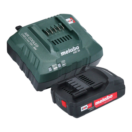 Metabo BS 18 LTX BL I Cordless drill driver 18 V 130 Nm brushless + 1x rechargeable battery 2.0 Ah + charger