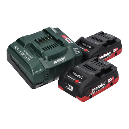Metabo BS 18 LTX BL I Trapano avvitatore a batteria 18 V 130 Nm brushless + 2x batteria LiHD 4,0 Ah + caricatore