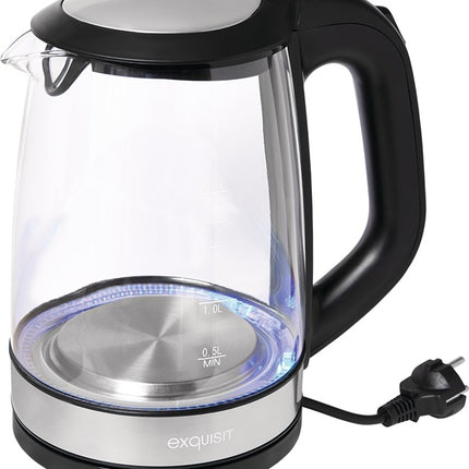 Kettle WK 3501 swg ( 4000896623 ) 2200 W black 1.1 kg glass, stainless steel LED blue
