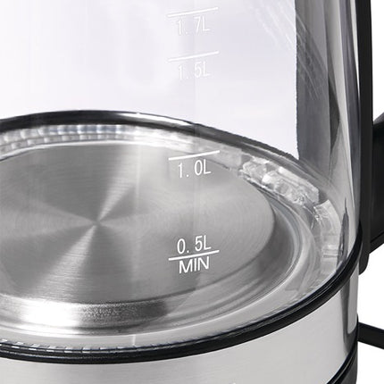 Kettle WK 3501 swg ( 4000896623 ) 2200 W black 1.1 kg glass, stainless steel LED blue