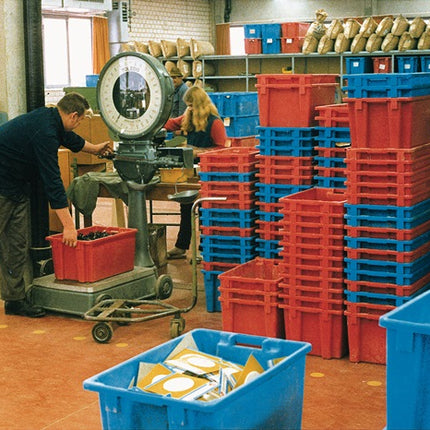 Contenitore girevole impilabile ( 9000446942 ) PP grigio