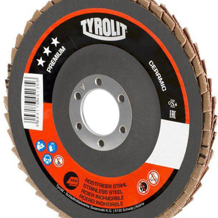 Disco de láminas Tyrolit PREMIUM CERAMIC ( 8000758789 ) Ø 125 mm granulometría 40 recta