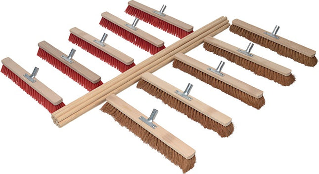 Juego de escobas ( 9000470001 ) 5 de cada coco/elastone longitud 600 mm