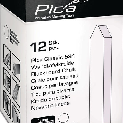 Craie pour tableau noir Pica Classic ( 4000871432 ) blanc