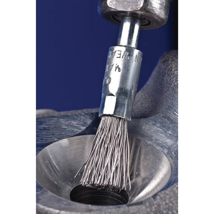 Brosse pinceau PFERD PBU ST ( 8000432589 ) Ø 10 mm Épaisseur de fil 0,35 mm 20000 min-¹