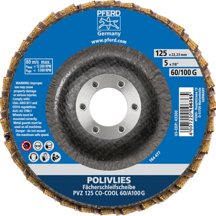 Tarcza listkowa PFERD ( 8000429929 ) Ø 125 mm ziarnistość 60 / 100 G