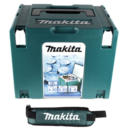 Makita Makpac 4 System Koffer Cool Case Kühlbox 18 Liter Volumen mit Isolierauskleidung ( 198253-4 ) - Toolbrothers