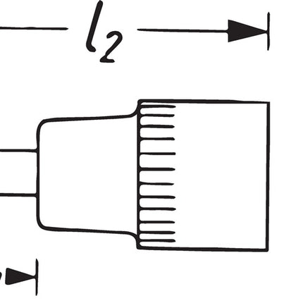 Inserto de llave de vaso Hazet 8506 (8000466401) 1/4″ PH longitud 28 mm