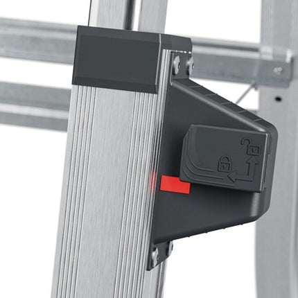 Hailo drabina 100 Topline ( 9000463140 ) Stopnie 3-5 anodowane aluminium teleskopowe