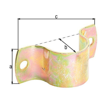 Zacisk do rur GAH Alberts ( 8001619573 ) L104xW40xH39.5mm stalowy do rur 42.4 mm 1 2/3"