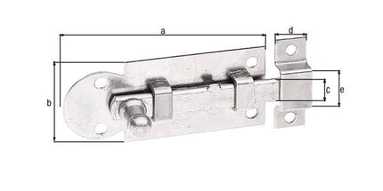 GAH Alberts window latch ( 8002773619 ) length 61 mm width 26 mm shape straight extension 13.5 mm