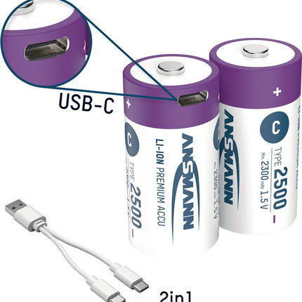 Ansmann battery cell ( 4000876125 ) 1.5 V 2300 mAh