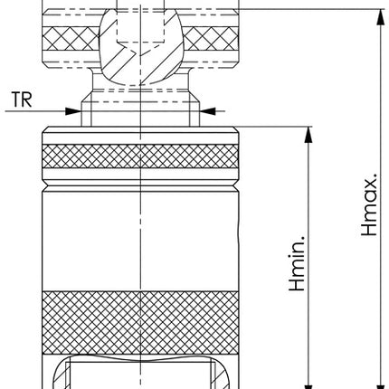 Caballete atornillable AMF nº 6400 ( 4000833117 ) tamaño 210 altura 140 - 210 mm