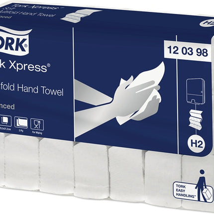 TORK Hand Towel Tork Xpress(R) 120398 ( 9000474208 ) 2-ply, Advanced quality white suitable for 9000 474 202