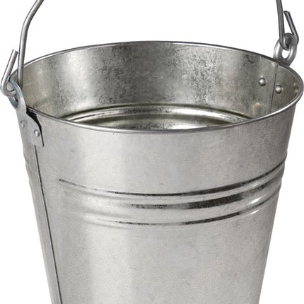 Cubo ( 9000466960 ) 9,5 l chapa de acero, galvanizado plata Ø 280 mm altura 280 mm