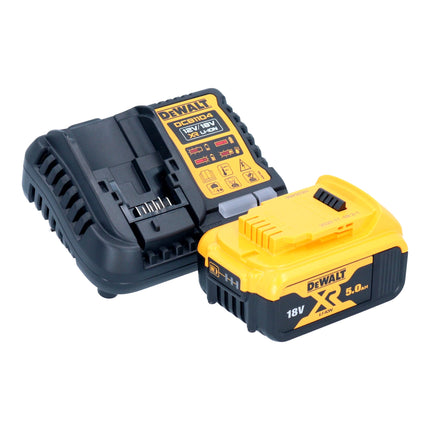 DeWalt DCM 849 P1 cordless eccentric polisher 18 V 180 mm brushless + 1x rechargeable battery 5.0 Ah + charger