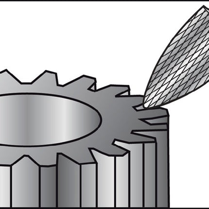 RUKO Fresa SPG ( 4000602866 ) Ø 6 mm Longitud de la cabeza 18 mm Mango Ø 6 mm Dentado KVZ 4