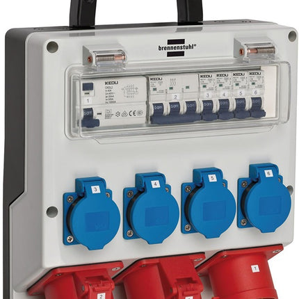 Brennenstuhl Kunststoffwandverteiler ( 4000873992 ) CEE-32 A, 5-polig