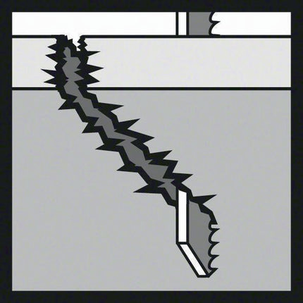 Lama per seghetto alternativo Bosch T 344 DP ( 4000837571 ) lunghezza complessiva 152 mm HCS