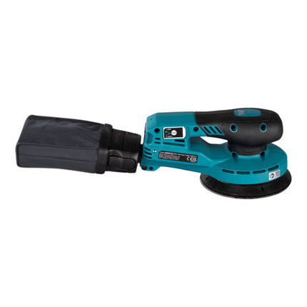 Makita BO 001 CGT201 Cordless random orbital sander 40 V max. 125 mm 5.0 mm stroke Brushless + 2x battery 5.0 Ah + charger + Makpac