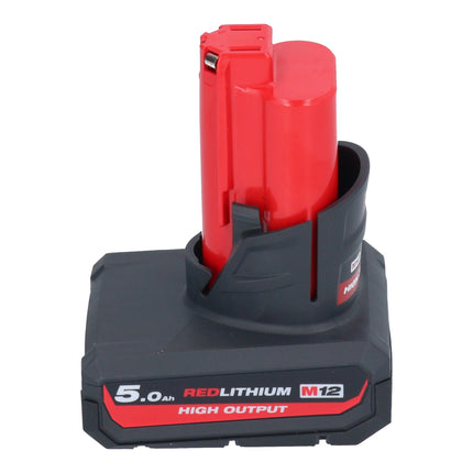 Remachadora sin cable Milwaukee M12 BPRT-501 12 V 20,32 mm + 1x batería recargable 5,0 Ah - sin cargador
