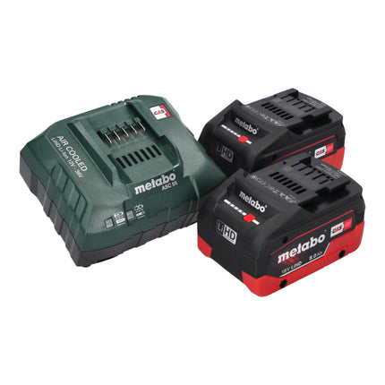Metabo RW 18 LTX 120 Ruhrwerk sans fil 18 V 40 l Volume de mélange 2x batterie LiHD 8,0 Ah + chargeur