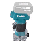 Fresadora de cantos sin cable Makita DRT 52 Y1 18 V 6 mm sin escobillas + 1x batería 1,5 Ah - sin cargador