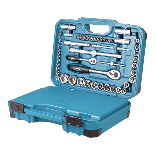 Makita E-17980 Jeu d'outils 231 pcs. 5/16" / 1/4" / 1/2" Tournevis / Clé à cliquet / Clé à molette / Embouts + Coffret