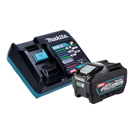 Makita GA 044 GT101 Amoladora angular sin cable 40 V máx. 125 mm X-LOCK Brushless + 1x batería recargable 5,0 Ah + cargador
