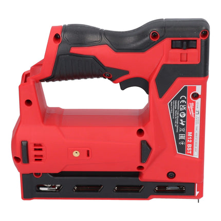 Milwaukee M12 BST 502 Akku Tacker 12 V 6 14 mm 2x Akku 5 0 Ah Ladegeraet 4 - toolbrothers