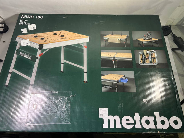 Metabo MWB 100 Multifunktionstisch 626991000 mobile Werkbank robuste MDF Tischplatte Beschaedigt 1 - toolbrothers