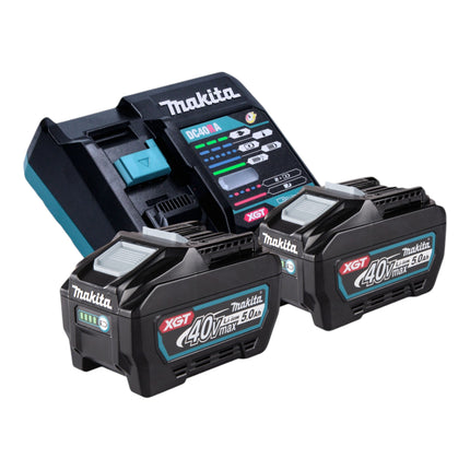 Makita UV 001 GT201 Akku Vertikutierer 40 V max XGT 38 cm 50 l Brushless 2x Akku 5 0 Ah Ladegeraet 4 - toolbrothers