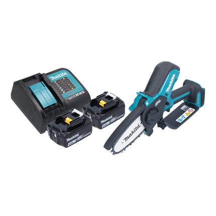 Makita DUC 101 SM201 Akku Astsaege 18 V 10 cm Brushless 2x Akku 4 0 Ah Ladegeraet 0 - toolbrothers