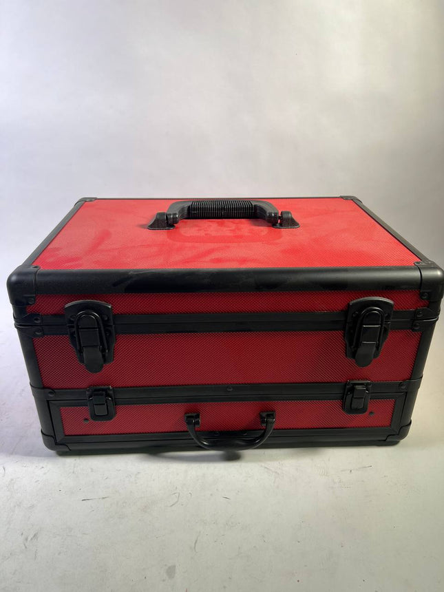 Toolbrothers TX Alu Werkzeug Koffer rot fuer Akku Schlagschrauber und Schlagbohrschrauber 70 tlg Bit Bohrer Set Wuerfelschaum Einlage Unvollstaendig 1 - toolbrothers
