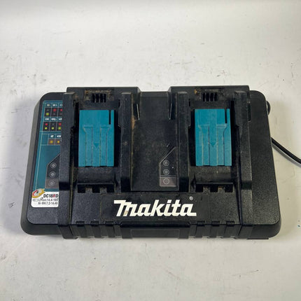 Makita DC 18 RD Doppel Schnellladegeraet 14 4 V 18 V LXT 9 A Ladestrom 196933 6 Stark Gebraucht 1 - toolbrothers