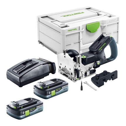 Festool DFC 500 E Basic Akku Duebelfraese DOMINO 18 V 4 10 mm 2x Akku 4 0 Ah Ladegeraet Systainer 0 - toolbrothers