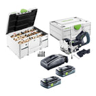 Festool DFC 500 E Basic Akku Duebelfraese DOMINO 18 V 4 10 mm 2x Akku 4 0 Ah Ladegeraet Duebel Sortiment Systainer 0 - toolbrothers