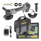 Procraft Industrial AG125A 1B F Akku Winkelschleifer 20 V 125 mm Brushless 1x Akku 4 0 Ah Ladegeraet Tasche 0 - toolbrothers