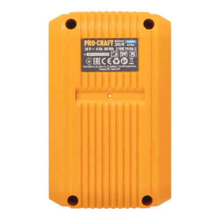 Procraft 20 4 Turbo Akku 20 V 4 0 Ah 4000 mAh Li ion mit Ladestandsanzeige 4 - toolbrothers