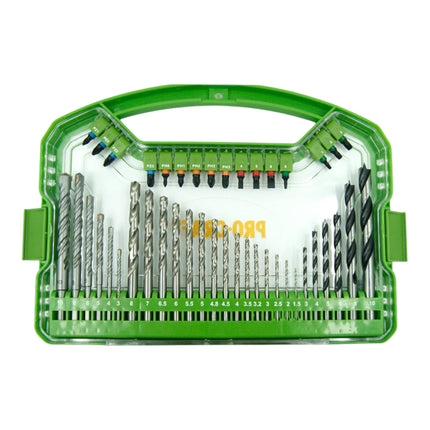 Procraft DBS 101 Bit und Bohrer Set 101 teilig S2 Stahl Phillips Pozidriv Torx Hex Schlitz Vierkant 4 - toolbrothers