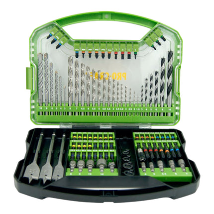 Procraft DBS 101 Bit und Bohrer Set 101 teilig S2 Stahl Phillips Pozidriv Torx Hex Schlitz Vierkant 1 - toolbrothers