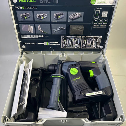 Festool BHC 18 Basic Akku Bohrhammer 18 V 25 Nm 1 8 J SDS Plus Brushless 576511 Systainer Leicht Gebraucht 2 - toolbrothers
