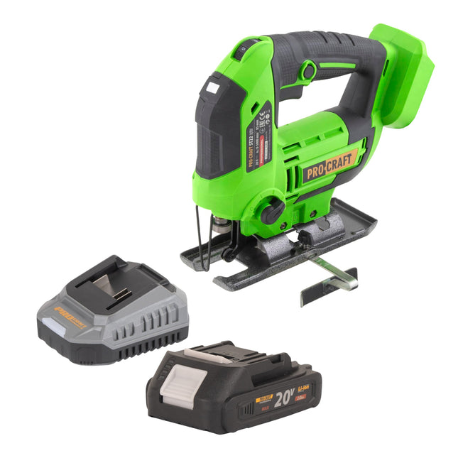 Procraft ST22 Akku Stichsaege 20 V 80 mm Brushless 1x Akku 2 0 Ah Ladegeraet 0 - toolbrothers