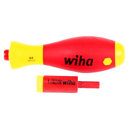 Wiha 2970-S4 easyTorque Adapter electric 2,0 Nm ( 41477 ) Drehmoment Set mit slimVario® Halter und slimBits SL/PZ 4-tlg. im Blister - Toolbrothers