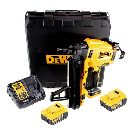 DeWalt DCN 890 P2 Akku Nagler 18 V Li-Ion Brushless im Koffer + 2 x 5,0 Ah Akku + Ladegerät - Toolbrothers