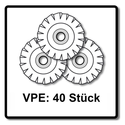 Bosch Fächerschleifscheiben Set X551 Expert for Metal 125mm, K40, K60, K80, K120 jeweils 10 Stück - Toolbrothers