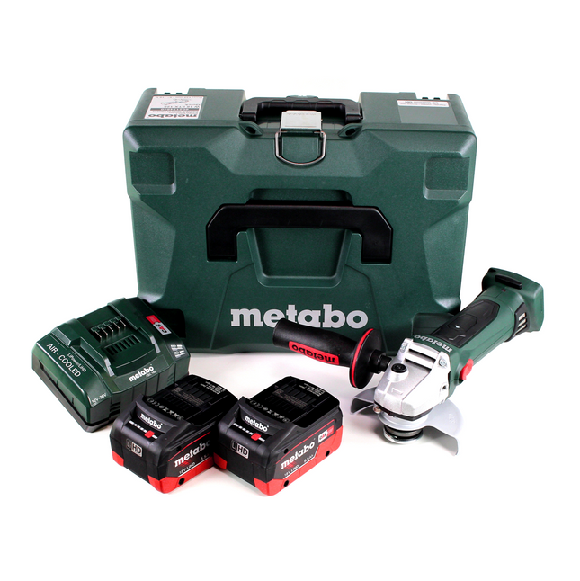 Metabo W 18 LTX 125 Quick Akku Winkelschleifer 18V 125mm ( 602174840 ) + MetaLoc + 2x Akku 5,5 Ah + Ladegerät - Toolbrothers