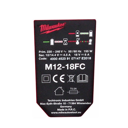 Milwaukee  M18NRG-501 Akku Starter Set 18V mit M18 B5 Akku 5,0Ah + M12-18FC Ladegerät - Toolbrothers